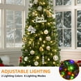 thumbnail image 4 of Uforic 7.5ft Pre-Lit Artificial Pencil Christmas Tree,Slim Fraser Fir Christmas Tree with 1000 Branch Tips and 350 Lights,Green, 4 of 6
