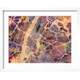 thumbnail image 2 of Art.com New York City Street Map Art Print by Michael Tompsett, White Frame Wall Art, 21" x 17", 2 of 4