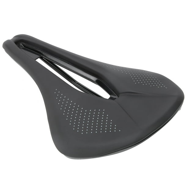 Selle Vélo PU Noir Creux – Ergonomique, Respirante, Confort, Amorti, Pour Route/VTT, Dimensions 24,3x14,5x11 Cm, Garantie 180 Jours