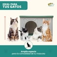 thumbnail image 3 of Casa para Gato Grande MascoAmigo Interior / Exterior Fácil de Armar Color Verde, 3 of 7