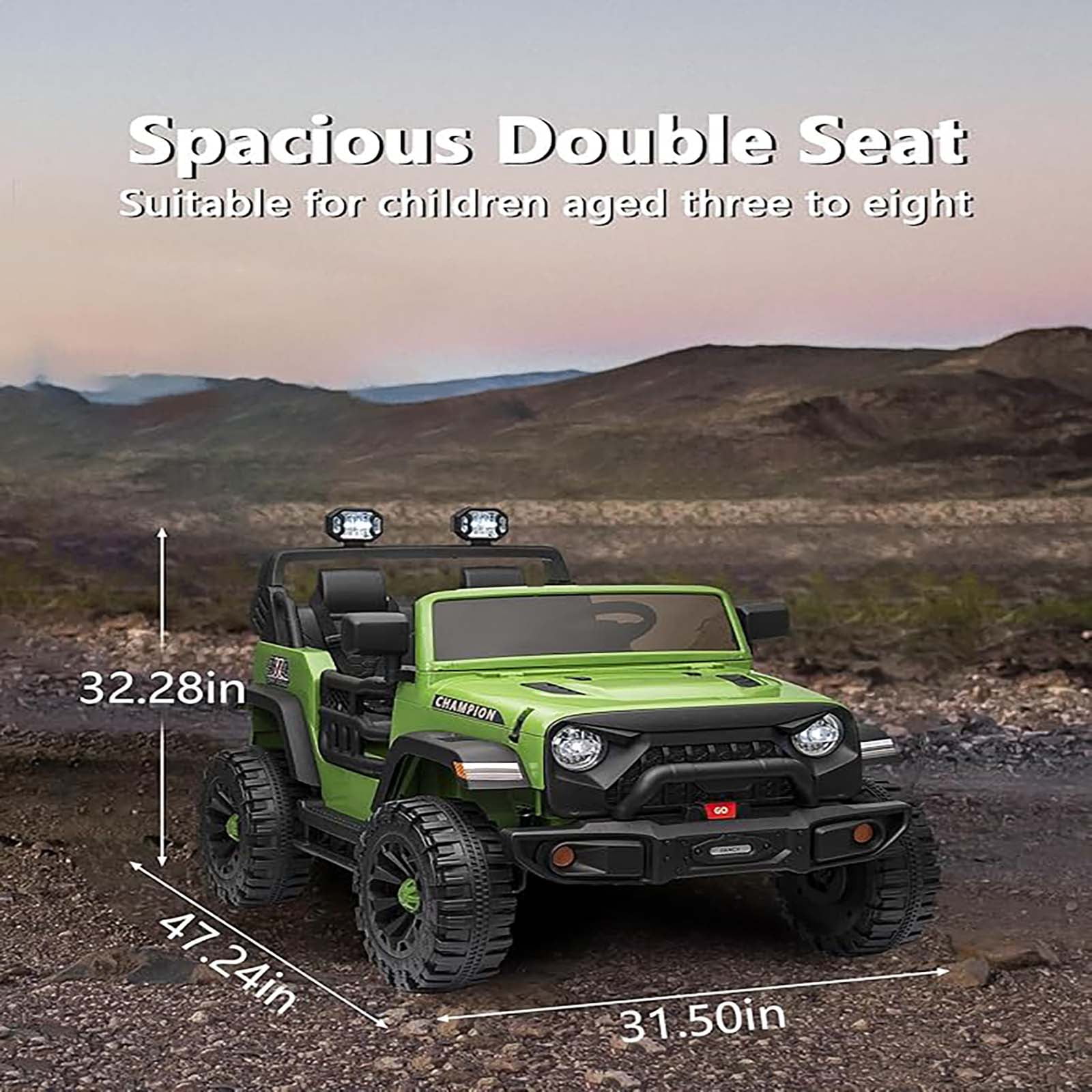 1 Plastic + Metal Electric Stroller Jc308 Two-SeatVehicle) Longwei Battery: 24V7Ah Motor: 200W*2 Hongji 24V1000Ma