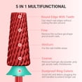 thumbnail image 4 of Brocas para uñas MelodySusie Super Cut Edition 5 en 1, color rojo, 4 of 7