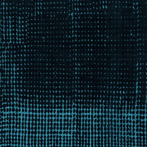 Ahgly Company Indoor Square Abstract Light Blue Modern Area Rugs, 5' Square