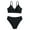 Black, variant on GYRATEDREAM Teen Girls' Swimsuits Two-Piece V-Neck Bikini Adjustable Shoulder Straps Swimsuit with Chest Pad 8-14 Years