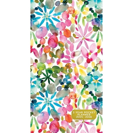 2025-26 Watercolor Garden 2-Year Pocket Planner (24-Month Calendar) (Other)