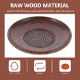 thumbnail image 3 of KHBUAB Wood Cheese Plate Round 1Pack for Condiments and Side Dishes Home Use, 3 of 8