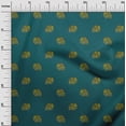 thumbnail image 2 of oneOone Viscose Chiffon Fabric Elephant Block Printed Fabric 1 Yard 42 Inch Wide, 2 of 4