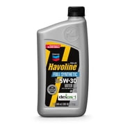 Chevron Havoline Pro-DS Synthetic Motor Oil 5W-30, 1 quart Fits select: 2012-2018 FORD EXPLORER, 2005-2020 CHEVROLET EQUINOX