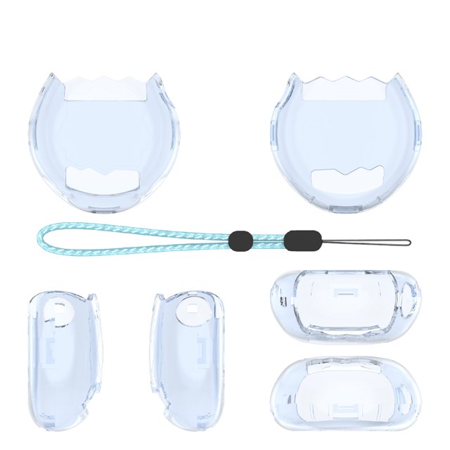 Protective Cover for Tamagotchi Paradise Game Console Transparent Protective Sleeve with Lanyard Soft Anti-Scratch Anti-Drop Skin Shell Accessories