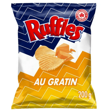 Ruffles Au Gratin Flavored Potato Chips, 200g