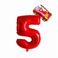 thumbnail image 1 of 2 Pcs Ballons Chiffres Rouges 32 Pouces Mini Camion de Pompiers Ballons en Feuille 1 2 3 4 5 6 7 8 9 Ans Décoration de Fête d'Anniversaire shower de Bébé Jouet pour Enfants, 1 of 5