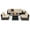 Beige, variant on Spaco 7 Pieces Patio Furniture Set, 35 Inches 50000 BTU Propane Gas Fire Pit Table and Waterproof PVC Cover for Firpit, Red