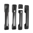 thumbnail image 1 of Cubierta de manija de puerta exterior trim delantera izquierda, delantera derecha, trasera izquierda, trasera derecha para Hyundai Santa Fe 2024-2025 fibra de carbono negra ABS, 1 of 7