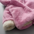 thumbnail image 7 of Toddler Baby Boys Girls 𝐅aux Fu𝐫 Jacket Coat Kids Cat Ears Hoodie with Tail Toddler 𝐅𝐥eece Zipper Up Outwear Plush Tops, 7 of 7