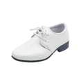thumbnail image 2 of Zapatos de cuero para niños, estilo primaveral y otoñal, con cordones, de una sola capa, para niños de mediana edad y estudiantes, zapatos negros de alto rendimiento, 2 of 5