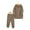 Brown, variant on Esaierr Boys Girls Tracksuits Hoodie Sweatshirt Outfits for Toddler Baby Kids ,newborn Outfits Long Sleeve Long Pants Spring Autumn Solid Color Outfits Jackets for 12M-13Y