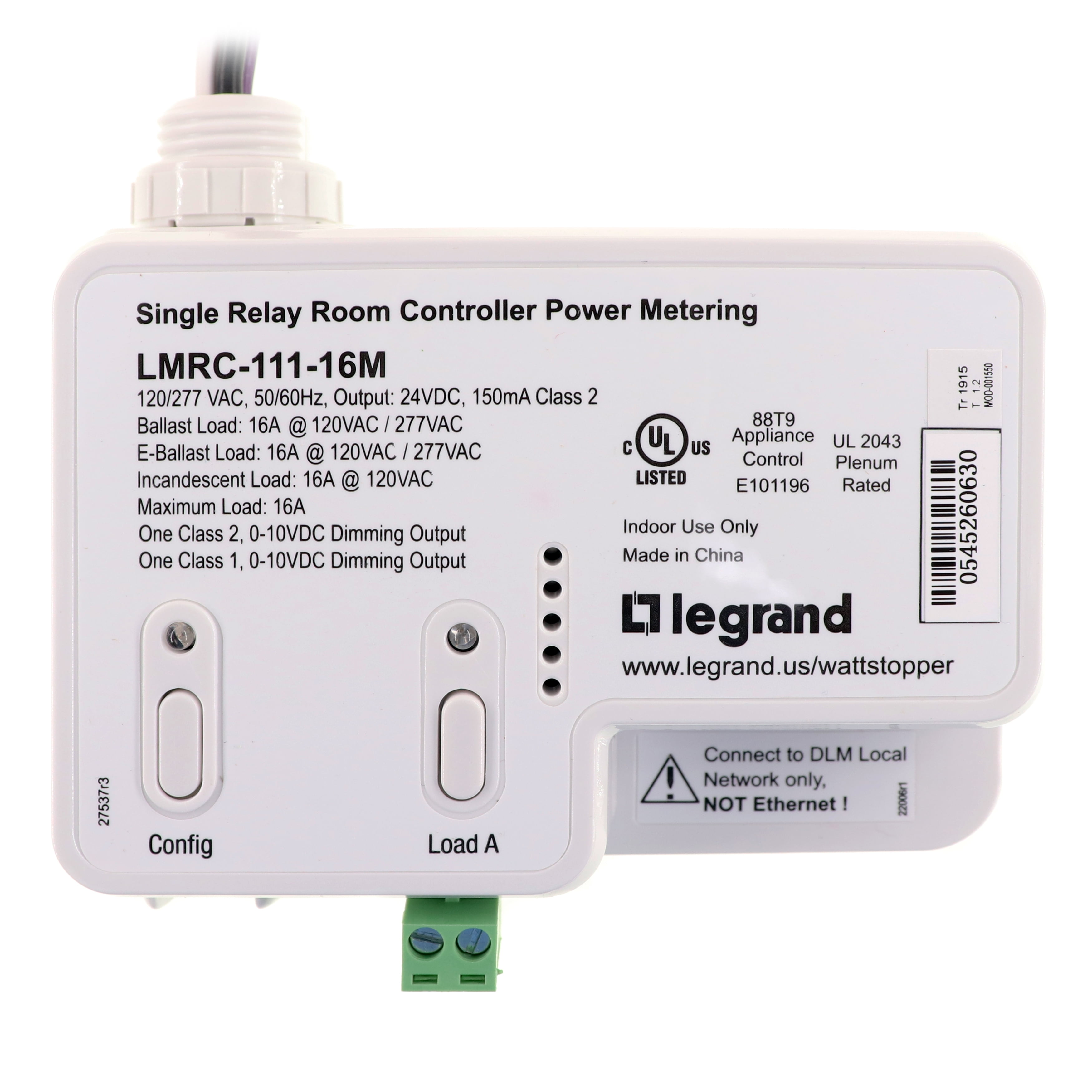 Legrand LMRC-111 M Wattstopper Dimming Room Controller 0-10v 
