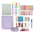 thumbnail image 1 of yeacher Instant Camera Accessory Kit for Fujifilm Instax Mini 12 - Includes Purple Camera Bag, Photo Album, Acrylic Frame, Square Paper Frame, Stickers, Corner Tabs, Strap, Pen & More, 1 of 6