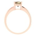 thumbnail image 2 of Solitaire Engagement Ring for Women - 1.75ct Yellow Moissanite in 14K Rose Gold Promise Ring, 2 of 7