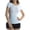 Beige, variant on Athlemo Women's Bamboo Short Sleeve Crew Neck Undershirt Seamless Shapewear Top