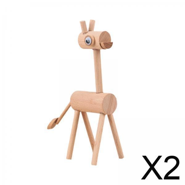 Rompecabezas de madera,Juguete de madera con forma de animal para decorar el escritorio,Manualidades de madera hechas a mano para juguetes educativos para niños,Figuras de animales con