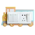 thumbnail image 1 of Silicone Light Switch Protective Cover Cartoon Luminous Socket Sticker cover Switch decorative Room Wall Panel Decor, 1 of 6