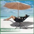 thumbnail image 4 of Hammock Camping Chair with Footrest, Camping Chair with Stand, Swinging Chair, Camping Chair, with Cup Holder, Side Pocket, Heavy Duty (2-Pack), 4 of 7