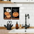 thumbnail image 5 of Halloween Kitchen Dish Towel Pumpkin Ghost Spider Web 18 x 26 Inch Black Hand Drying Tea Towel for Cooking Baking Party Supplies, 2 Pcs, 5 of 6