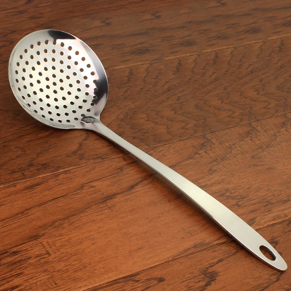 Flat Head Ladle Strainer Kitchen Utensil 13" Length Flat Head Ladle Strainer Kitchen Utensil 13" Length