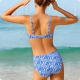 thumbnail image 5 of BRGZLK Girl's 2 Piece Swimsuit Vacation Beach Cute Floral Print Spaghetti Strap Triangle Bikini Set, Kids Girls Swimsuit Two-Piece Set Blue 12-13 Years, 5 of 7