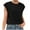 Black-19, variant on Mittory Women's Cap Sleeve Tank Top Crew Neck T Shirts Loose Fit Basic Summer Casual Tee Tops
