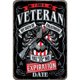 thumbnail image 1 of Placa Metal Vintage Manifiesto Veterano Pintura Hierro Rectangular 20x30cm Ygjytge, 1 of 9