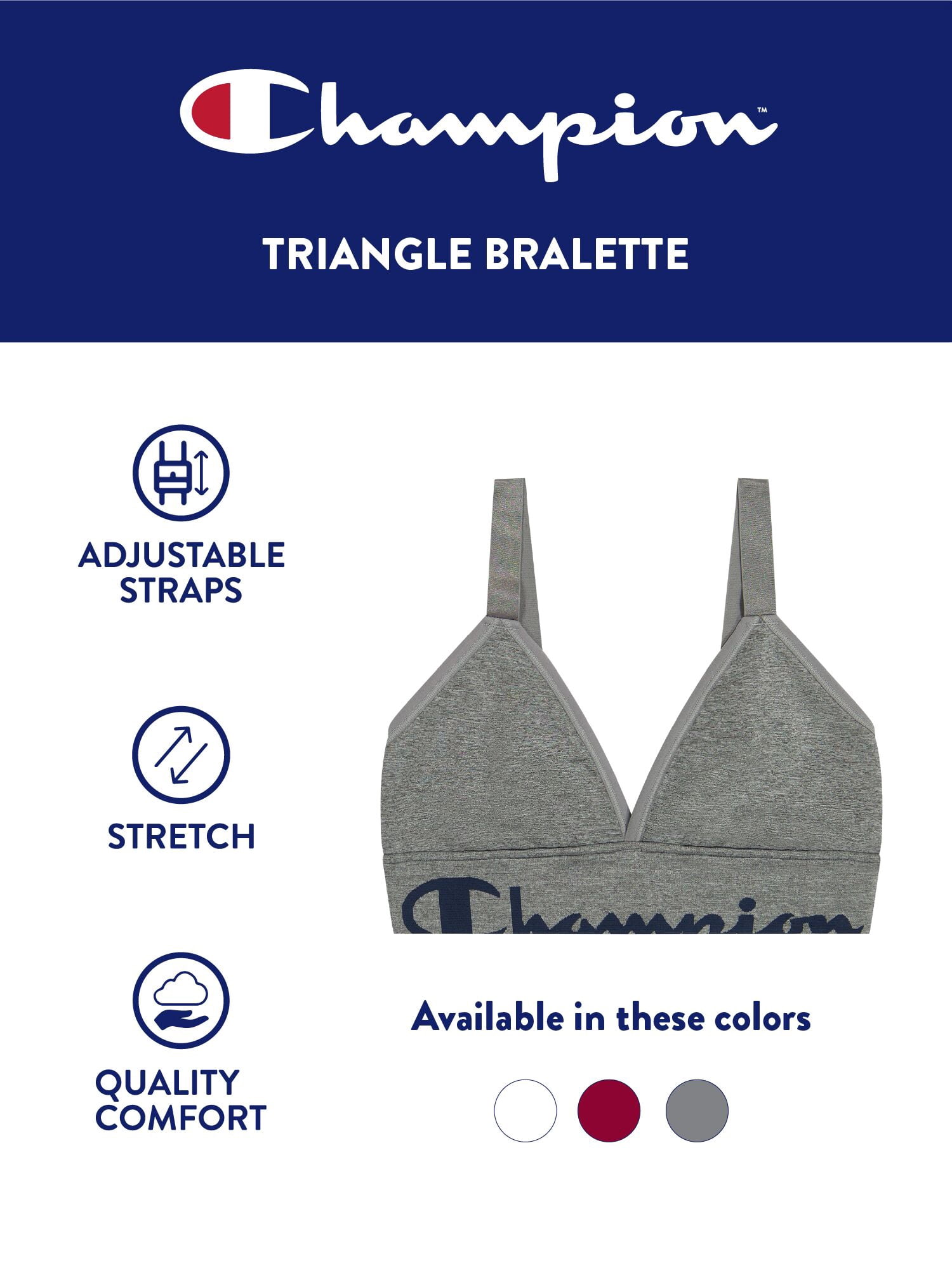 Champion Women’s Seamless Bralette, Sizes S - 2XL