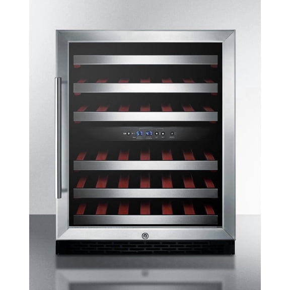24" Wide Built-In Wine Cellar, ADA Compliant, Black
