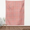 thumbnail image 4 of Ambesonne Polka Dot Fabric by the Yard Upholstery, Symmetrical Red Circles, 5 Yards, Dark Salmon and White, 4 of 5