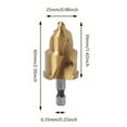 thumbnail image 2 of Pipe Reaming Drill Bits, PVC Pipe Reamer Hexagon Shank Drill Bits, Pipe Reamer Tool, Water Pipe Drill Tools for Metal, Copper, Aluminum, Iron, 2 of 9