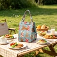 thumbnail image 5 of Insulated Lunch Bag Reusable Hawaii Floral Print Tote Proof Thermal Bag Large Capacity Ideal for Work School Picnics, 5 of 6
