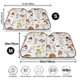 thumbnail image 7 of Lsque Mushrooms And Butterflies Car Windshield Sun Shade | Accordion Folding Style Auto Shade for Car Truck SUV Van | Blocks UV Rays Sun Visor Protector | Small, 7 of 7