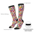 thumbnail image 6 of Haiem Cute Doodles Socks, Funny Novelty Crazy Design Cotton Socks Sports Socks Knee High Socks For Men, Women,1Pairs - Gift For Working Friends, 6 of 8