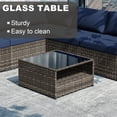 thumbnail image 3 of MeetLeisure Patio Furniture Sets, Modular Rattan Outdoor Patio Sectional Furniture Sofa Set for Garden, Backyard and Poolside, Blue, 3 of 8