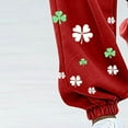 thumbnail image 6 of QATAINLAV Red Pajama Pants Women St. Patrick's Day Baggy Cinch Bottom Sweatpants Casual Drawstring Joggers Pant with Pockets, 6 of 6