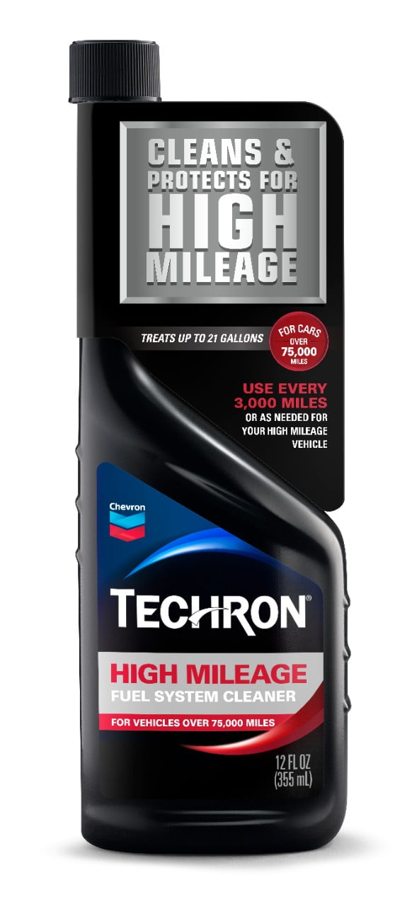 Chevron Techron High Mileage Fuel System Cleaner, 12 oz