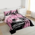 thumbnail image 3 of Castle Fairy Abstract Watercolor Full Size Comforter Sets,Mid Century Bedding Sets, 3 of 8