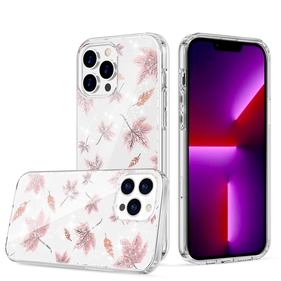 For Iphone Se287 Beautiful Laser Clear Glitter Design Hybrid Case Cover - B