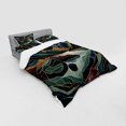 thumbnail image 2 of Ambesonne Lake Bedding Set 4 Pcs, Fibonacci Details Mountains, Calking, Raspberry Pale Teal Blue, 2 of 2