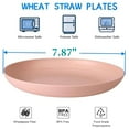 thumbnail image 6 of MODANU 4 Pcs Wheat Straw Deep Dinner Plates Microwave and Dishwasher Safe, Unbreakable & Sturdy Plastic Dinner Plates Healthy Cereal Dishes for Kids & Adult, Multicolor, 6 of 8