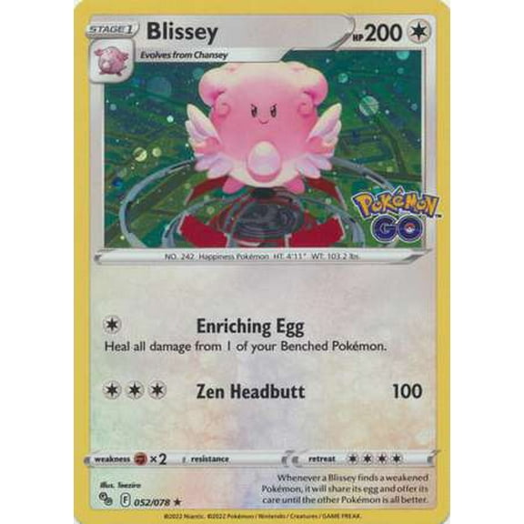 Pokemon GO Blissey #52 (Cosmos Holo)
