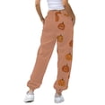 thumbnail image 4 of BODOAO Halloween Sweatpants Women 2025 High Waisted Cinch Bottom Baggy Active Joggers Pants Novelty Lounge Bottoms Pockets Bottom Sweatpants Joggers Pants Workout Yoga Pants with Pockets Brick Red M, 4 of 6
