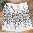 thumbnail image 4 of Grey Eucalyptus Kitchen Towels Set of 3, Water Absorbent Dish Towel, Watercolor Spring Weeping Botanical Decorative Hand Towels - Quick Drying Cloth for Cooking Baking, 18x28 Inch, 4 of 8