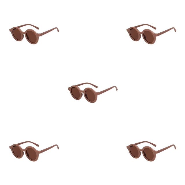 Qarigey Gafas de sol redondas para niños, gafas para bebés, accesorios de ropa de moda para niños pequeños adorables, protección para los ojos, Type2 NO2 Qarigey CBP376086